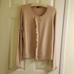 Pale Pink ANN TAYLOR Button Up Cardigan